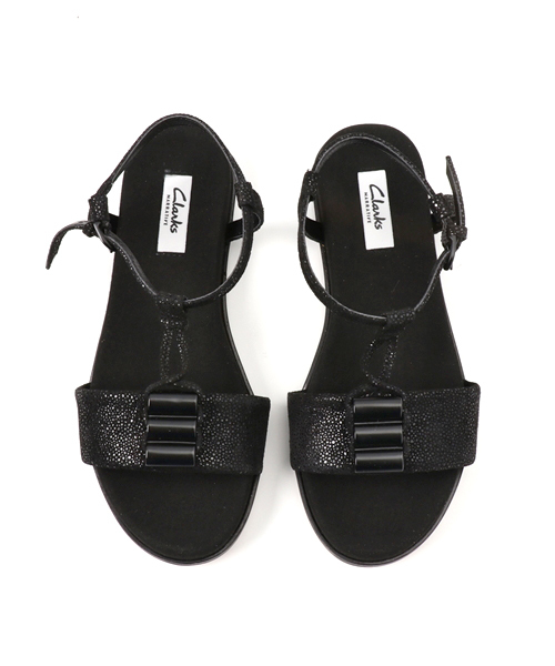 Clarks(クラークス)の「Agean Cool / エイジアンクール (ブラックインタレスト)(サンダル・レディース・ブラック・5/7/3.5/5.5/4.5/6/3/4/6.5)」の5枚目の写真