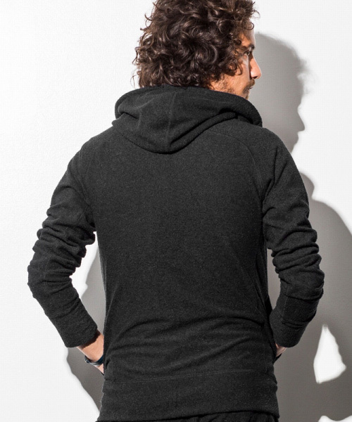 1PIU1UGUALE3 RELAX (ウノピゥウノウグァーレトレ リラックス)の「1PIU1UGUALE3 RELAX(ウノピゥウノウグァーレトレ)パイルフードパーカ(パーカー・メンズ・ホワイト/ブラック×ホワイト/ネイビー/ブラック/グレー・SMALL/MEDIUM/LARGE/X-LARGE/XX-LARGE)」の17枚目の写真