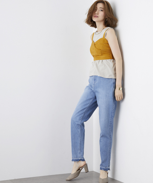 STUDIOUS(ステュディオス)の「STUDIOUS ラケットリボンビスチェ(キャミソール・レディース・ブラック/マルチ/マスタード・FREE)」の19枚目の写真