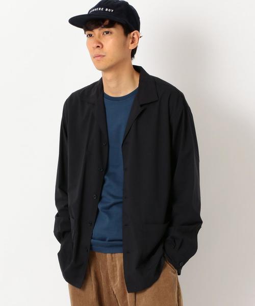 green label relaxing（グリーンレーベルリラクシング）の「CM ストレッチ タイプライター オープンカラー シャツ ◆（シャツ/ブラウス・メンズ・ベージュ/ロイヤルブルー/ダークブラウン/オリーブ/ネイビー・MEDIUM/LARGE/SMALL）」の15枚目の写真