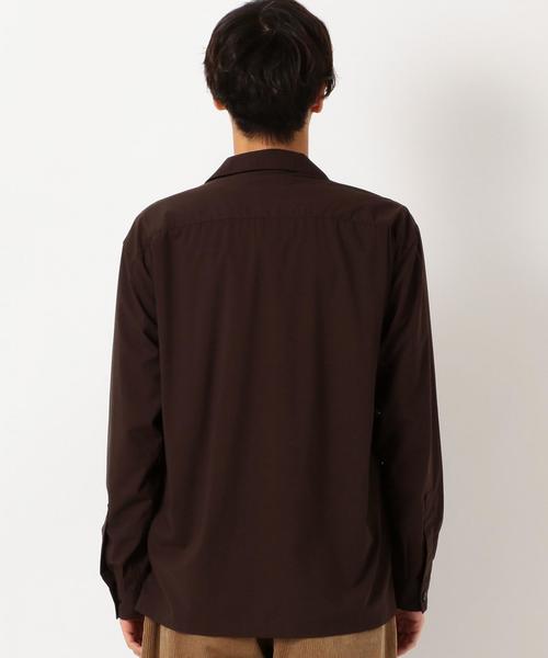 green label relaxing（グリーンレーベルリラクシング）の「CM ストレッチ タイプライター オープンカラー シャツ ◆（シャツ/ブラウス・メンズ・ベージュ/ロイヤルブルー/ダークブラウン/オリーブ/ネイビー・MEDIUM/LARGE/SMALL）」の16枚目の写真