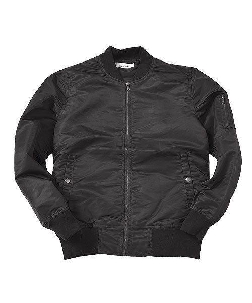 MinoriTY(マイノリティ)の「ナイロンMA-1ジャケット(MA-1・メンズ・ブラック/ネイビー/カーキ/カモフラージュ/レッド・M/L/XL)」の13枚目の写真