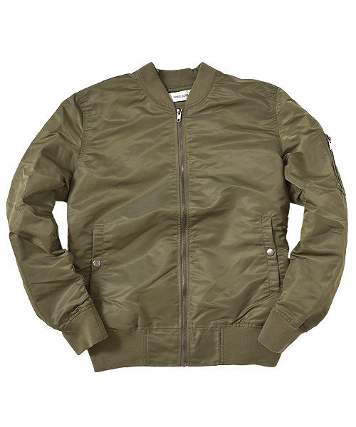 MinoriTY(マイノリティ)の「ナイロンMA-1ジャケット(MA-1・メンズ・ブラック/ネイビー/カーキ/カモフラージュ/レッド・M/L/XL)」の14枚目の写真