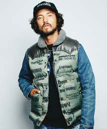 Rocky Mountain FeatherBed | ROCKY MOUNTAIN×HYSTERIC METAL LOGO総柄CHRISTYベスト(ダウンベスト)
