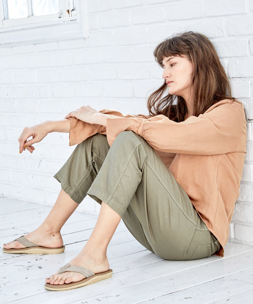 CIAOPANIC(チャオパニック)の「リネンテンセルブラウス(シャツ/ブラウス・レディース・ホワイト/ベージュ/ピンク/モスグリーン・FREE)」の8枚目の写真