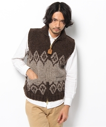AMERICAN RAG CIE | CANADIAN SWEATER×AMERICAN RAG CIE カウチンニットベスト / 116-CSR-VEST ZIPPER(ベスト)
