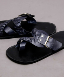 DETAILS（ディテールズ）の「DETAILS/neoレザー編み込みサンダル（サンダル）」