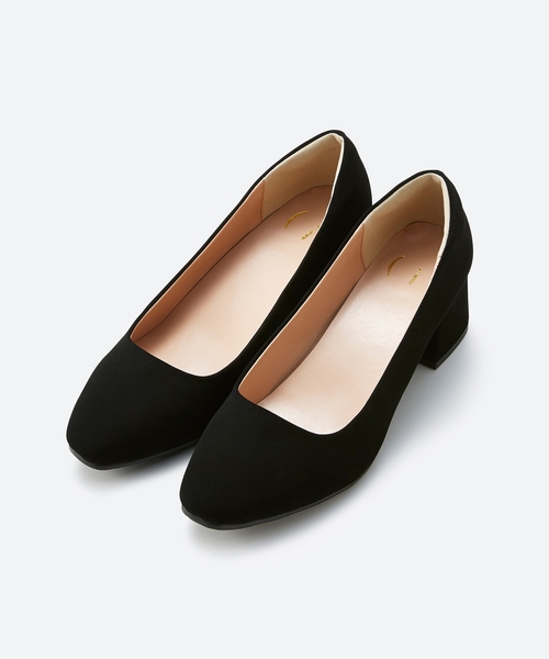 Haco ハコ の フォーマルにも普段にも さりげなくオシャレに見えるスクエアパンプス パンプス Wear