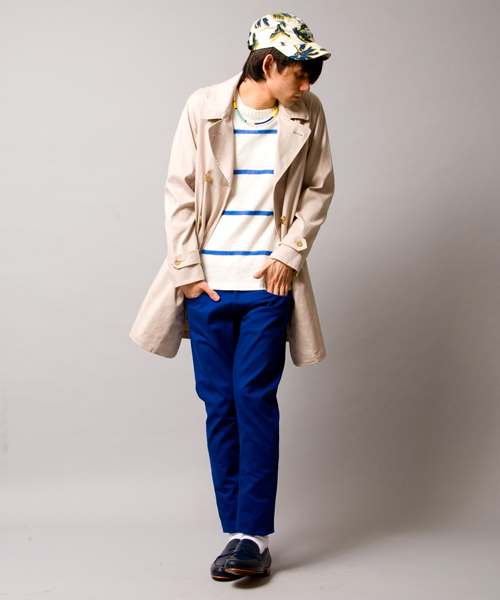 MONKEY TIME（モンキータイム）の「MT∴ ストレッチ Wフェイス ミリタリートレンチ◆（トレンチコート・メンズ・ベージュ/ナチュラル・SMALL/MEDIUM/LARGE）」の5枚目の写真