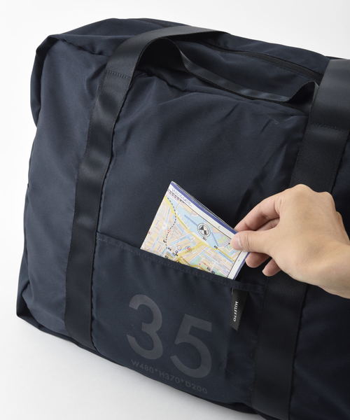 TRAVEL SHOP MILESTO(トラベルショップミレスト)の「MILESTO ミレスト UTILITY ポケッタブル ボストンバッグ 35L(ボストンバッグ・メンズ・ブラック/ネイビー/レッド/オレンジ/ブルーグレー/グレー/グリーン/コーラルピンク・フリ-)」の15枚目の写真