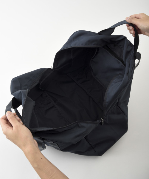 TRAVEL SHOP MILESTO(トラベルショップミレスト)の「MILESTO ミレスト UTILITY ポケッタブル ボストンバッグ 35L(ボストンバッグ・メンズ・ブラック/ネイビー/レッド/オレンジ/ブルーグレー/グレー/グリーン/コーラルピンク・フリ-)」の17枚目の写真
