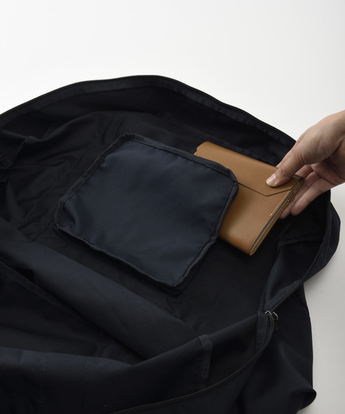 TRAVEL SHOP MILESTO(トラベルショップミレスト)の「MILESTO ミレスト UTILITY ポケッタブル ボストンバッグ 35L(ボストンバッグ・メンズ・ブラック/ネイビー/レッド/オレンジ/ブルーグレー/グレー/グリーン/コーラルピンク・フリ-)」の18枚目の写真