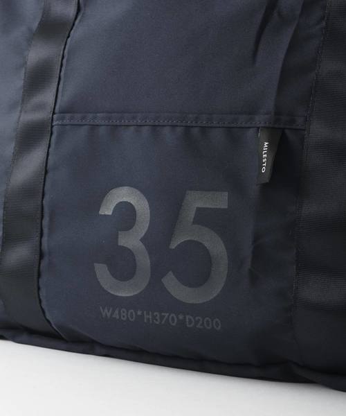 TRAVEL SHOP MILESTO(トラベルショップミレスト)の「MILESTO ミレスト UTILITY ポケッタブル ボストンバッグ 35L(ボストンバッグ・メンズ・ブラック/ネイビー/レッド/オレンジ/ブルーグレー/グレー/グリーン/コーラルピンク・フリ-)」の19枚目の写真
