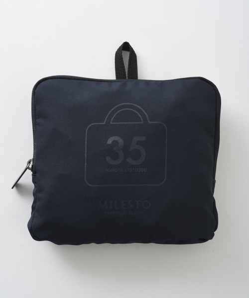 TRAVEL SHOP MILESTO(トラベルショップミレスト)の「MILESTO ミレスト UTILITY ポケッタブル ボストンバッグ 35L(ボストンバッグ・メンズ・ブラック/ネイビー/レッド/オレンジ/ブルーグレー/グレー/グリーン/コーラルピンク・フリ-)」の14枚目の写真