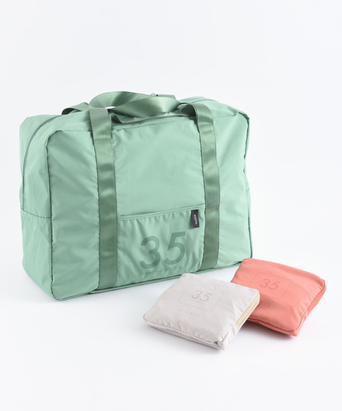 TRAVEL SHOP MILESTO(トラベルショップミレスト)の「MILESTO ミレスト UTILITY ポケッタブル ボストンバッグ 35L(ボストンバッグ・メンズ・ブラック/ネイビー/レッド/オレンジ/ブルーグレー/グレー/グリーン/コーラルピンク・フリ-)」の9枚目の写真