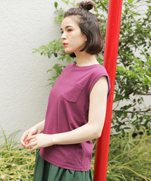 niko and... | USAコットンノースリーブUVプルオーバー【niko and ...】(Tシャツ/カットソー)