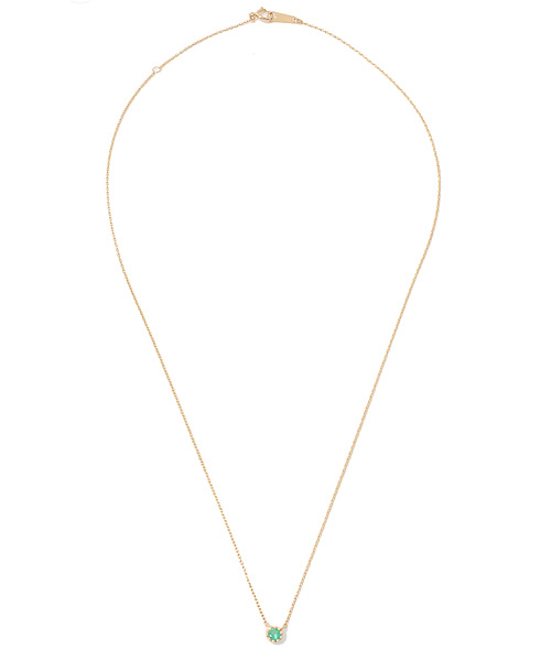 BELLESIORA（ベルシオーラ）の「K18YGエメラルドネックレス(40091316012)（ネックレス・レディース・イエローゴールド・FREE）」の2枚目の写真