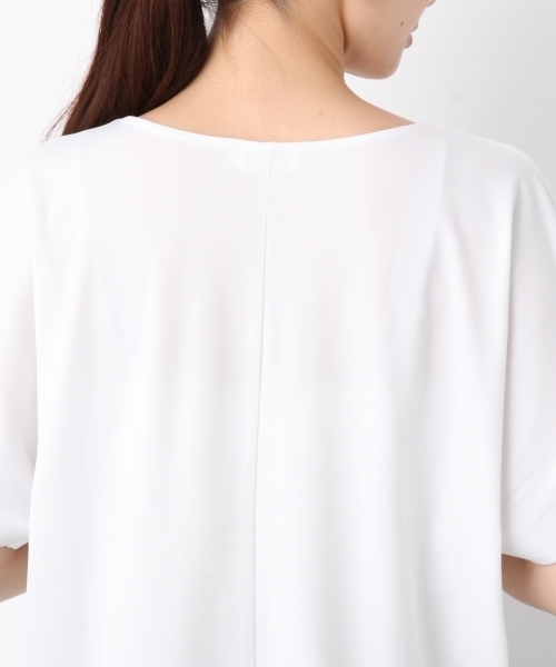 LEPSIM(レプシィム)の「フハクライクタックスリーブプルオーバーSS 799225(Tシャツ/カットソー・レディース・ブラック/ダークブラウン/オフホワイト/グレイッシュベージュ・FREE)」の20枚目の写真
