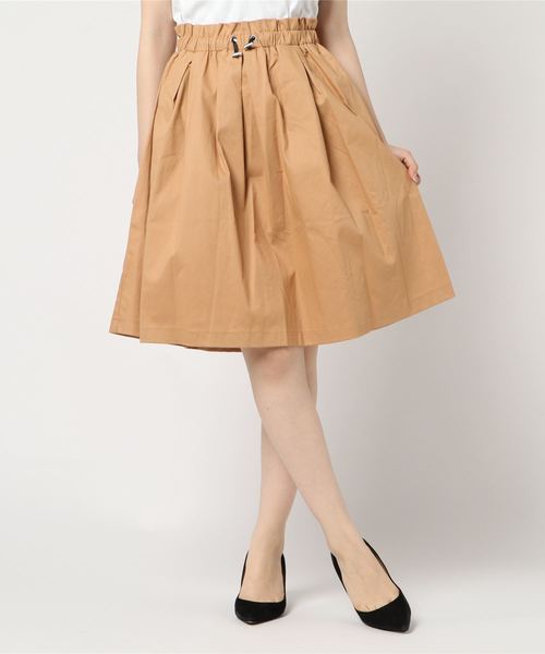 archives（アルシーヴ）の「ドロストストッパースカート（スカート・レディース・オフホワイト/ベージュ/キャメル・MEDIUM）」の2枚目の写真