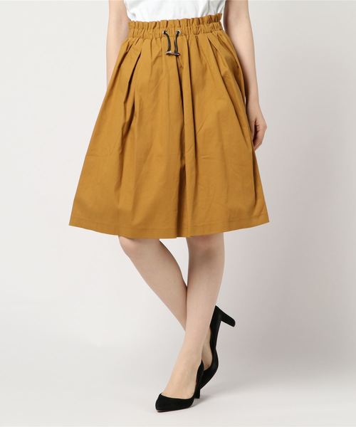 archives（アルシーヴ）の「ドロストストッパースカート（スカート・レディース・オフホワイト/ベージュ/キャメル・MEDIUM）」の3枚目の写真
