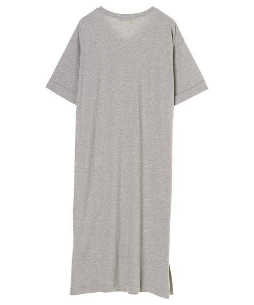 AMERICAN HOLIC（アメリカンホリック）の「・Vネックロールアップ5分袖ワンピース（ワンピース・レディース・ホワイト系その他/ブラック/杢グレー・FREE）」の12枚目の写真