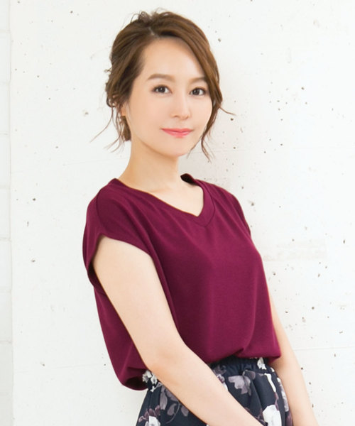 KOBE LETTUCE（コウベレタス）の「選べる[クルーネックorVネック]フレンチスリーブニットソートップス＊レディース/サマーニット[C3377]神戸レタス（ニット/セーター・レディース・ブラック/ベージュ/オフホワイト/ピンク/グリーン/マスタード/ホワイト系その他/ブラック系その他/ベージュ系その他/グリーン系その他/イエロー系その他/ピンク系その他・FREE）」の21枚目の写真