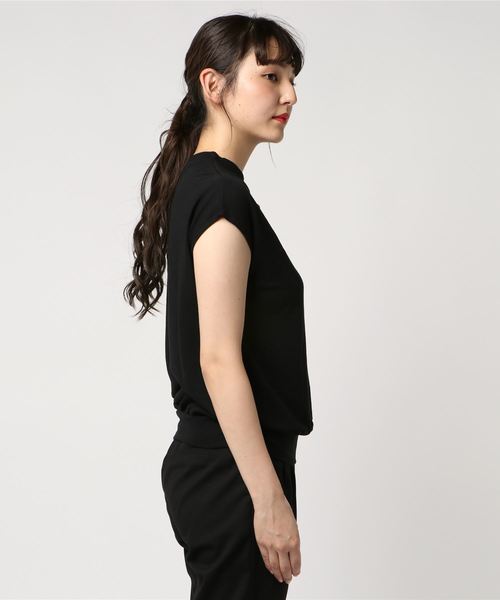 KOBE LETTUCE（コウベレタス）の「選べる[クルーネックorVネック]フレンチスリーブニットソートップス＊レディース/サマーニット[C3377]神戸レタス（ニット/セーター・レディース・ブラック/ベージュ/オフホワイト/ピンク/グリーン/マスタード/ホワイト系その他/ブラック系その他/ベージュ系その他/グリーン系その他/イエロー系その他/ピンク系その他・FREE）」の13枚目の写真