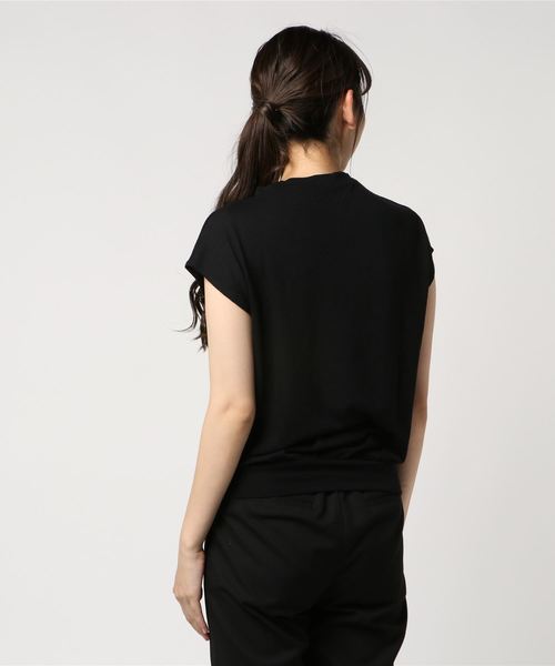 KOBE LETTUCE（コウベレタス）の「選べる[クルーネックorVネック]フレンチスリーブニットソートップス＊レディース/サマーニット[C3377]神戸レタス（ニット/セーター・レディース・ブラック/ベージュ/オフホワイト/ピンク/グリーン/マスタード/ホワイト系その他/ブラック系その他/ベージュ系その他/グリーン系その他/イエロー系その他/ピンク系その他・FREE）」の14枚目の写真