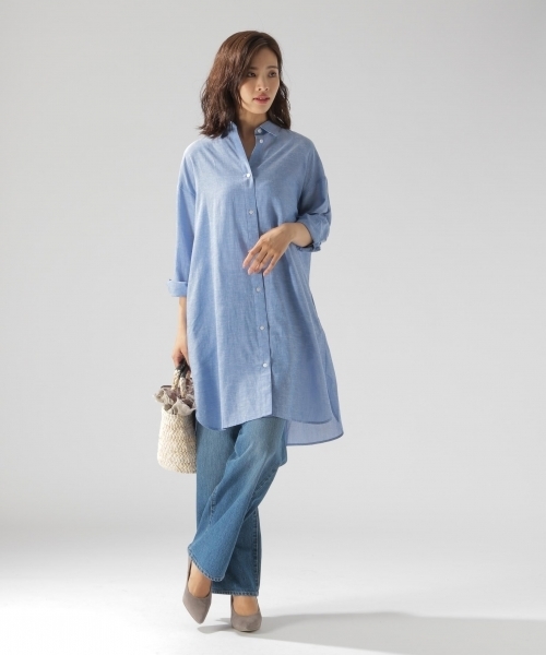 BAYFLOW（ベイフロー）の「ストレートワイドデニム 18AW（デニムパンツ・レディース・ダークブルー/インディゴブルー・24inch/23inch/25inch/22inch/26inch）」の5枚目の写真