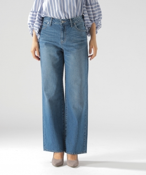 BAYFLOW（ベイフロー）の「ストレートワイドデニム 18AW（デニムパンツ・レディース・ダークブルー/インディゴブルー・24inch/23inch/25inch/22inch/26inch）」の8枚目の写真