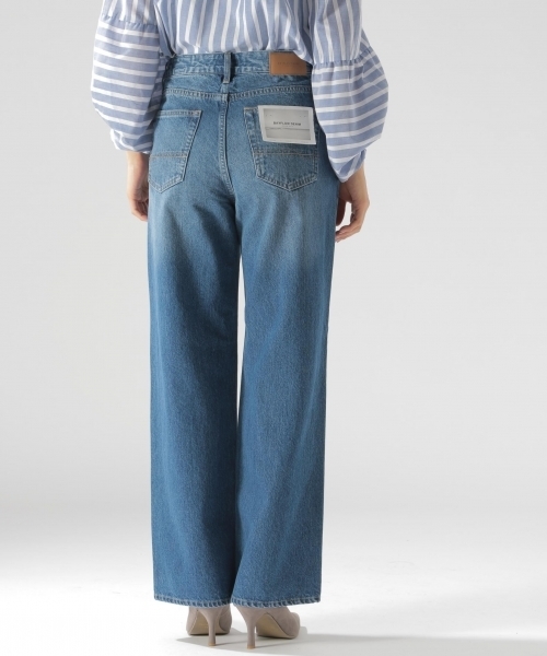BAYFLOW（ベイフロー）の「ストレートワイドデニム 18AW（デニムパンツ・レディース・ダークブルー/インディゴブルー・24inch/23inch/25inch/22inch/26inch）」の10枚目の写真