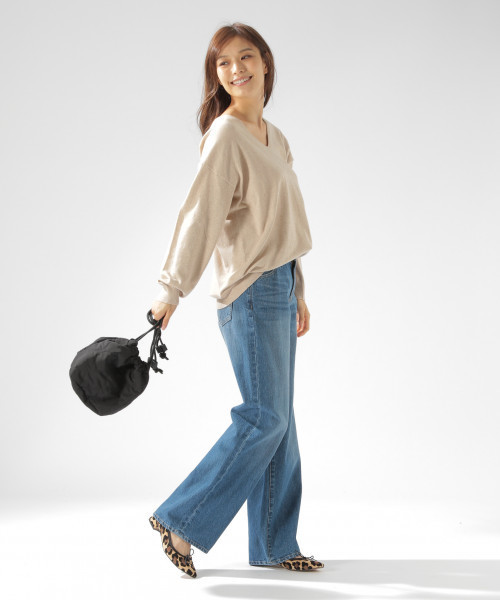 BAYFLOW（ベイフロー）の「ストレートワイドデニム 18AW（デニムパンツ・レディース・ダークブルー/インディゴブルー・24inch/23inch/25inch/22inch/26inch）」の22枚目の写真