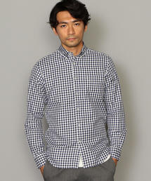 green label relaxing | NM 80/2 ツイル ギンガムチェック ボタンダウン シャツ(シャツ/ブラウス)