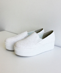 i | グリッター厚底スリッポン(パンプス)