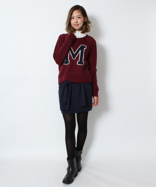 WEGO（ウィゴー）の「WEGO/スリーブベルトスウェットスカート（スカート・レディース・ブラック系その他/杢グレー/オートミール/ネイビー・FREE）」の11枚目の写真