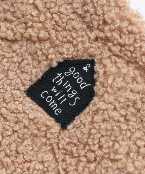 Ampersand（アンパサンド）の「GIRL'S　ボア着せ込み風カバーオール（ロンパース・キッズ・ベージュ/アイボリー・70/80）」の10枚目の写真