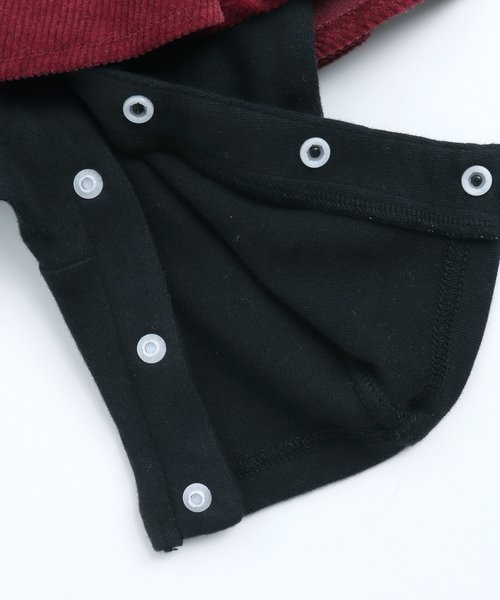 Ampersand（アンパサンド）の「GIRL'S　ボア着せ込み風カバーオール（ロンパース・キッズ・ベージュ/アイボリー・70/80）」の5枚目の写真