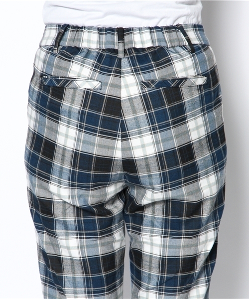 CIAOPANIC（チャオパニック）の「【Ciaopanic】チェックテーパードPT（スラックス・レディース・ネイビー/カーキ・FREE）」の5枚目の写真