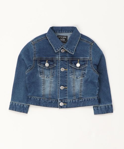 L.COPECK（エルコペック）の「[100-160]ハイストレッチデニム　Gジャン（デニムジャケット・キッズ・ブルー/ホワイト/ブラック/カーキ/マスタード・100cm/110cm/120cm/130cm/140cm/150cm/160cm）」の13枚目の写真