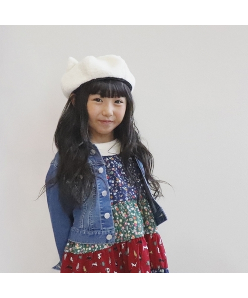 L.COPECK（エルコペック）の「[100-160]ハイストレッチデニム　Gジャン（デニムジャケット・キッズ・ブルー/ホワイト/ブラック/カーキ/マスタード・100cm/110cm/120cm/130cm/140cm/150cm/160cm）」の19枚目の写真