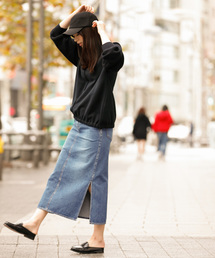 Munich | 10ozデニムタイトロングスカート(デニムスカート)