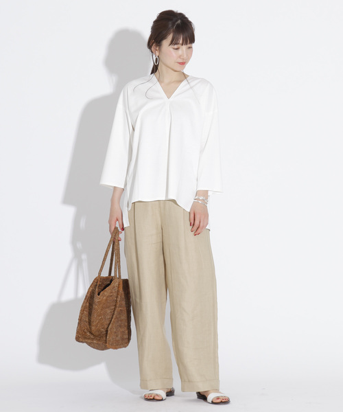 超美品 1er Arrondissement（プルミエアロンディスモン）の「リネン パンツ
