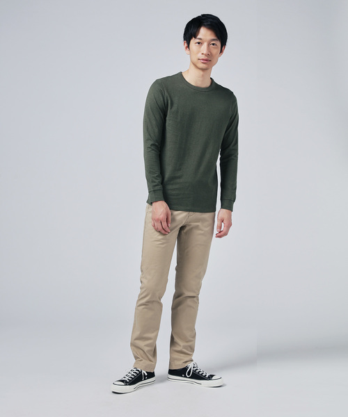 ZOZO（ゾゾ）の「長袖クルーネックTシャツ（パターンオーダー）/カーキ[MEN]（Tシャツ/カットソー・メンズ・カーキ・マルチサイズ）」の14枚目の写真