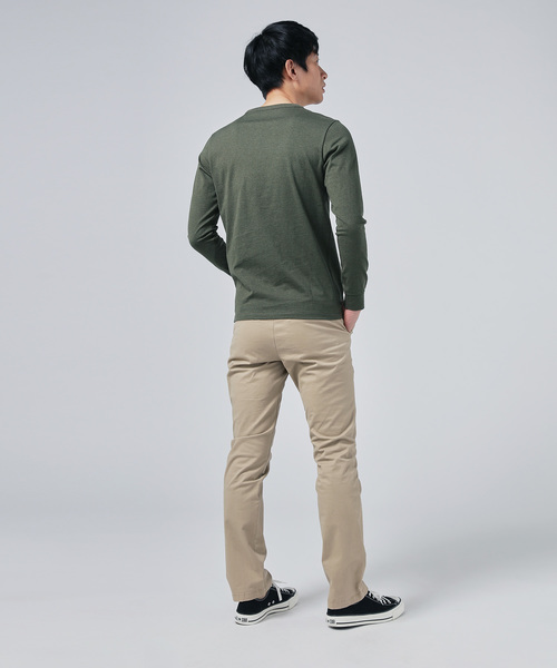 ZOZO（ゾゾ）の「長袖クルーネックTシャツ（パターンオーダー）/カーキ[MEN]（Tシャツ/カットソー・メンズ・カーキ・マルチサイズ）」の9枚目の写真