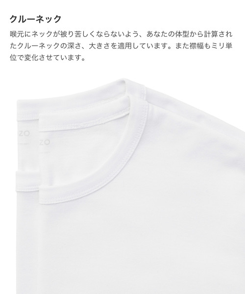 ZOZO（ゾゾ）の「長袖クルーネックTシャツ（パターンオーダー）/カーキ[MEN]（Tシャツ/カットソー・メンズ・カーキ・マルチサイズ）」の2枚目の写真