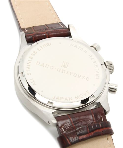 NANO universe（ナノユニバース）の「Classical Chronograph（アナログ腕時計・メンズ・シルバー/ゴールド/ブラック・FREE）」の9枚目の写真