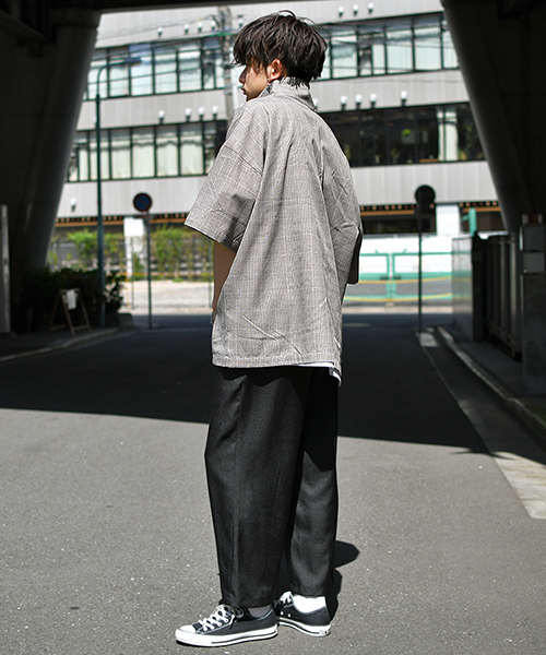 kutir（クティール）の「【ビッグシルエット】ハーフジッププルオーバー（シャツ/ブラウス・メンズ・ベージュ系その他/ホワイト系その他/ブラック/ブルー系その他/ブラウン系その他/ネイビー・MEDIUM/LARGE）」の8枚目の写真