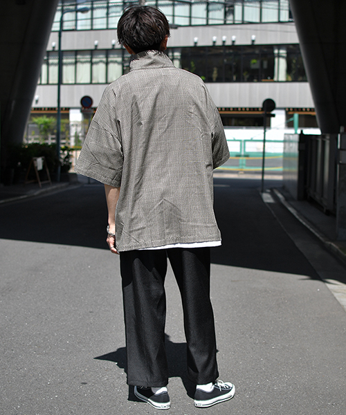 kutir（クティール）の「【ビッグシルエット】ハーフジッププルオーバー（シャツ/ブラウス・メンズ・ベージュ系その他/ホワイト系その他/ブラック/ブルー系その他/ブラウン系その他/ネイビー・MEDIUM/LARGE）」の9枚目の写真