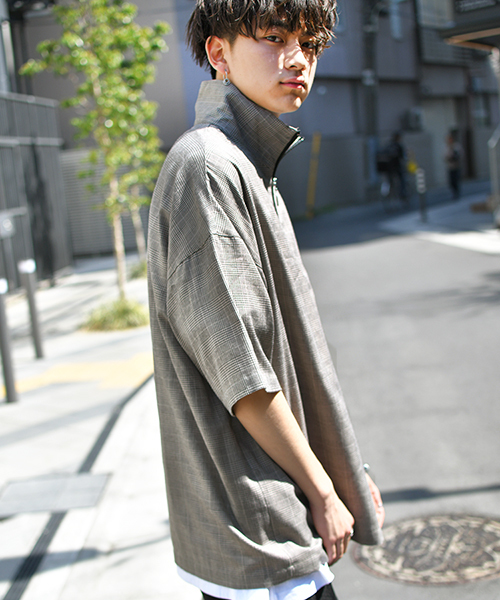 kutir（クティール）の「【ビッグシルエット】ハーフジッププルオーバー（シャツ/ブラウス・メンズ・ベージュ系その他/ホワイト系その他/ブラック/ブルー系その他/ブラウン系その他/ネイビー・MEDIUM/LARGE）」の10枚目の写真