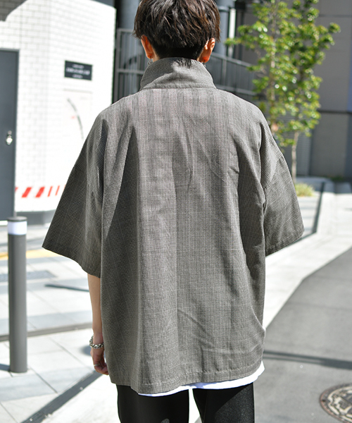 kutir（クティール）の「【ビッグシルエット】ハーフジッププルオーバー（シャツ/ブラウス・メンズ・ベージュ系その他/ホワイト系その他/ブラック/ブルー系その他/ブラウン系その他/ネイビー・MEDIUM/LARGE）」の11枚目の写真